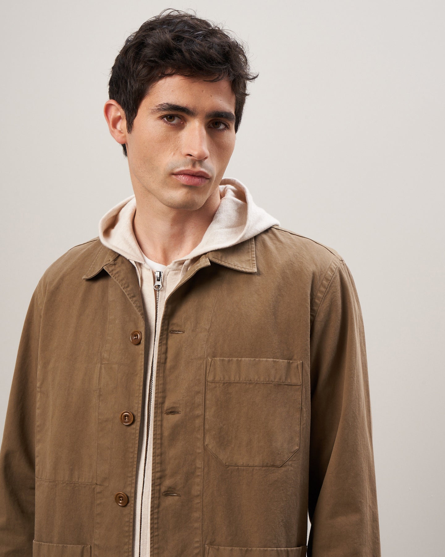Veste Homme chino Taupe Perry BB28111-79