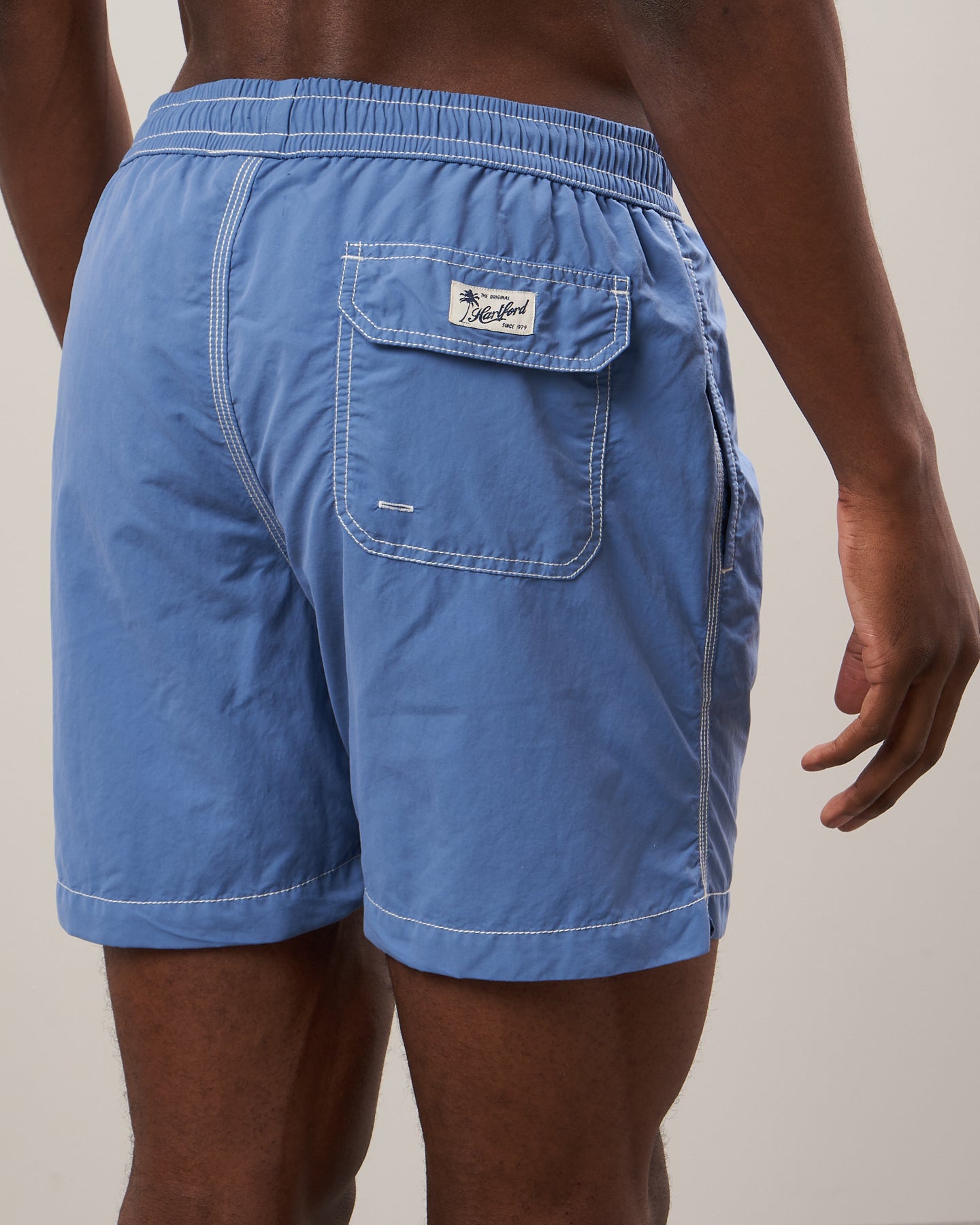 Men s Nautic Blue Classic Swim Trunks