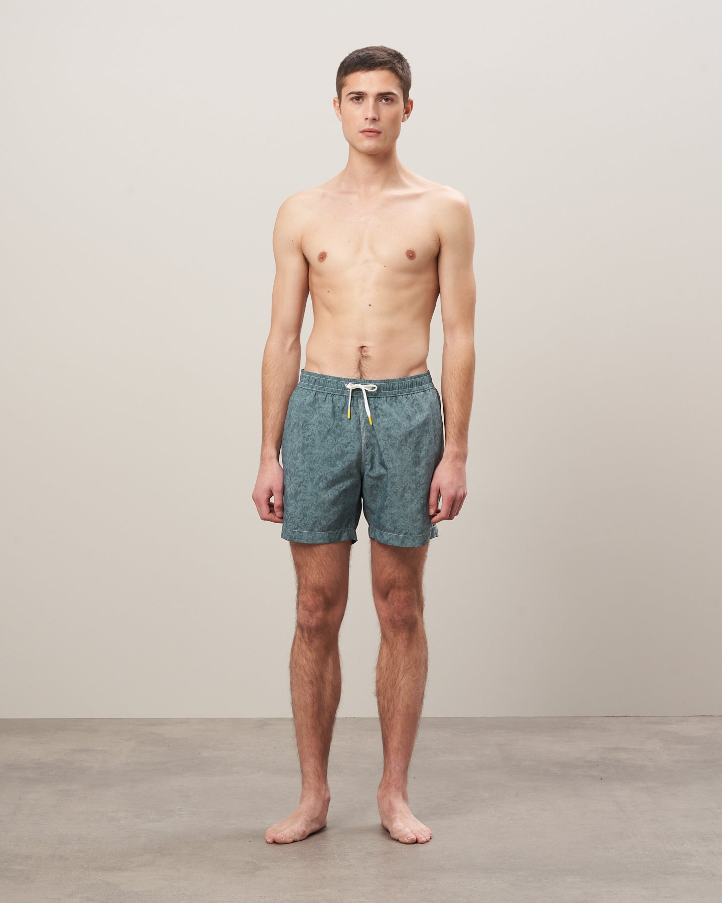 Maillot Homme en nylon imprimé Vert Swim BB30211-02