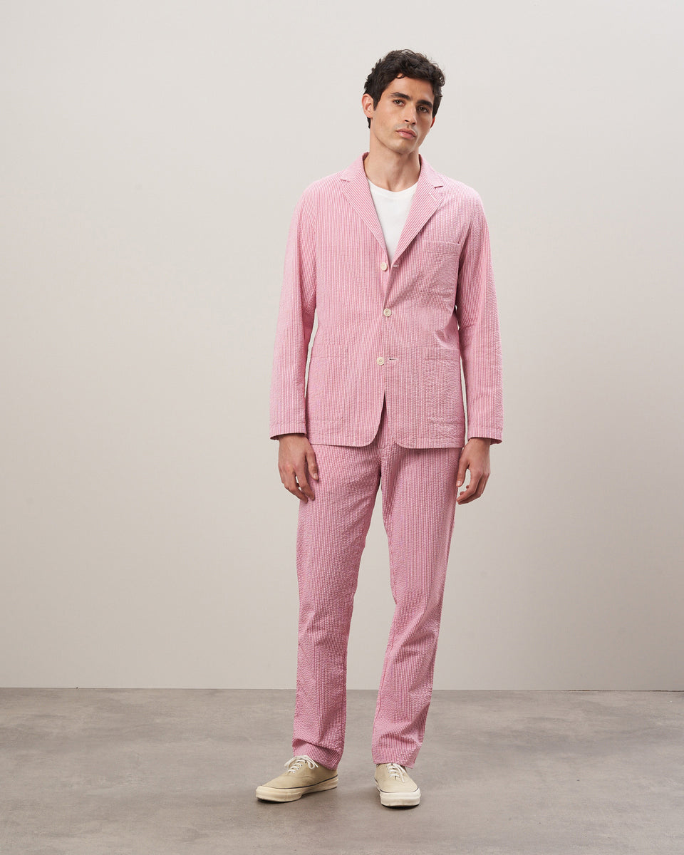 Jobby Men's Pink Seersucker Jacket - Image alternative