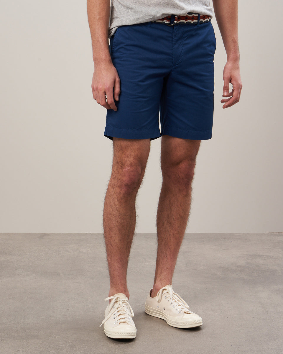 Byron Men's Cobalt Light Chino Shorts - Image alternative