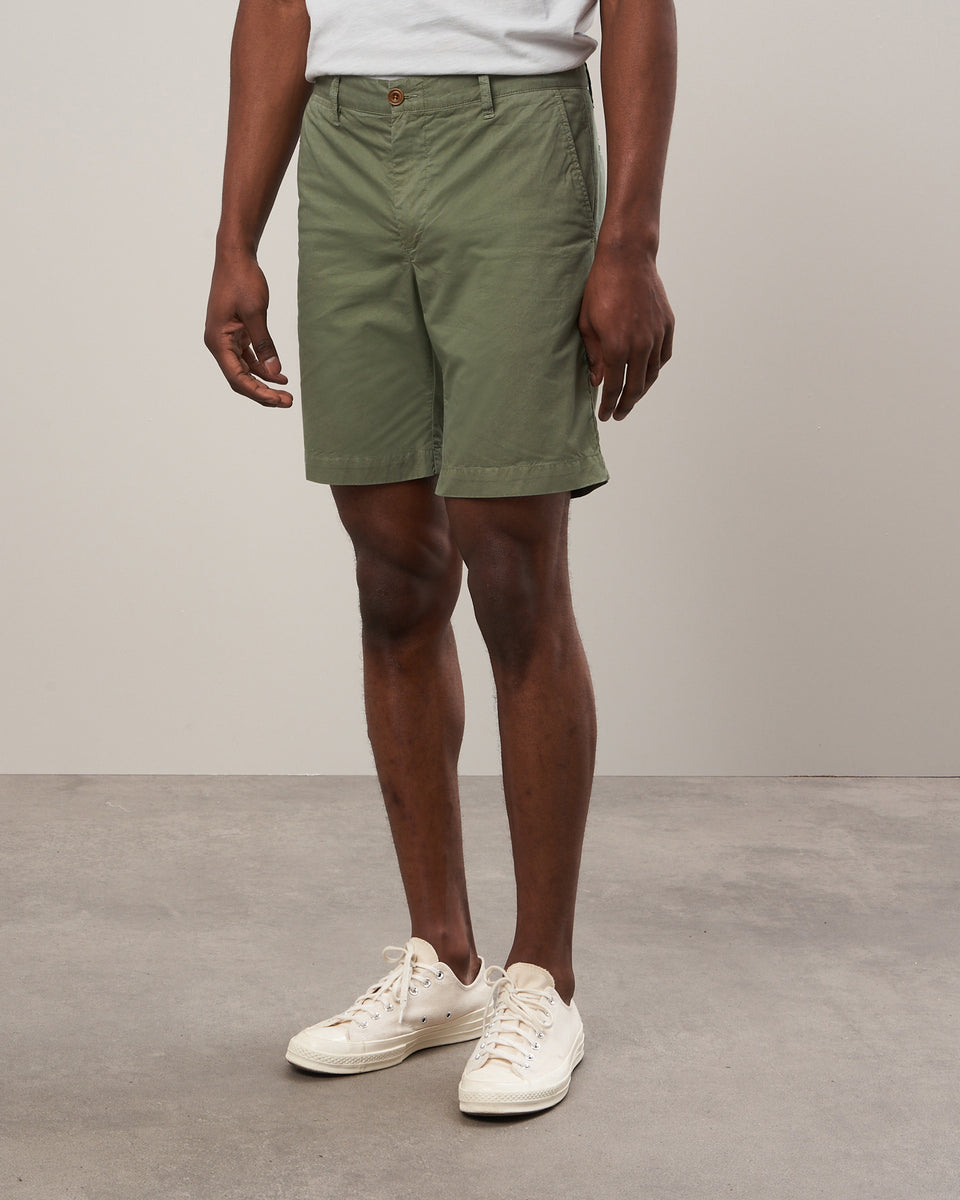 Byron Men's Army Green Light Chino Shorts - Image alternative