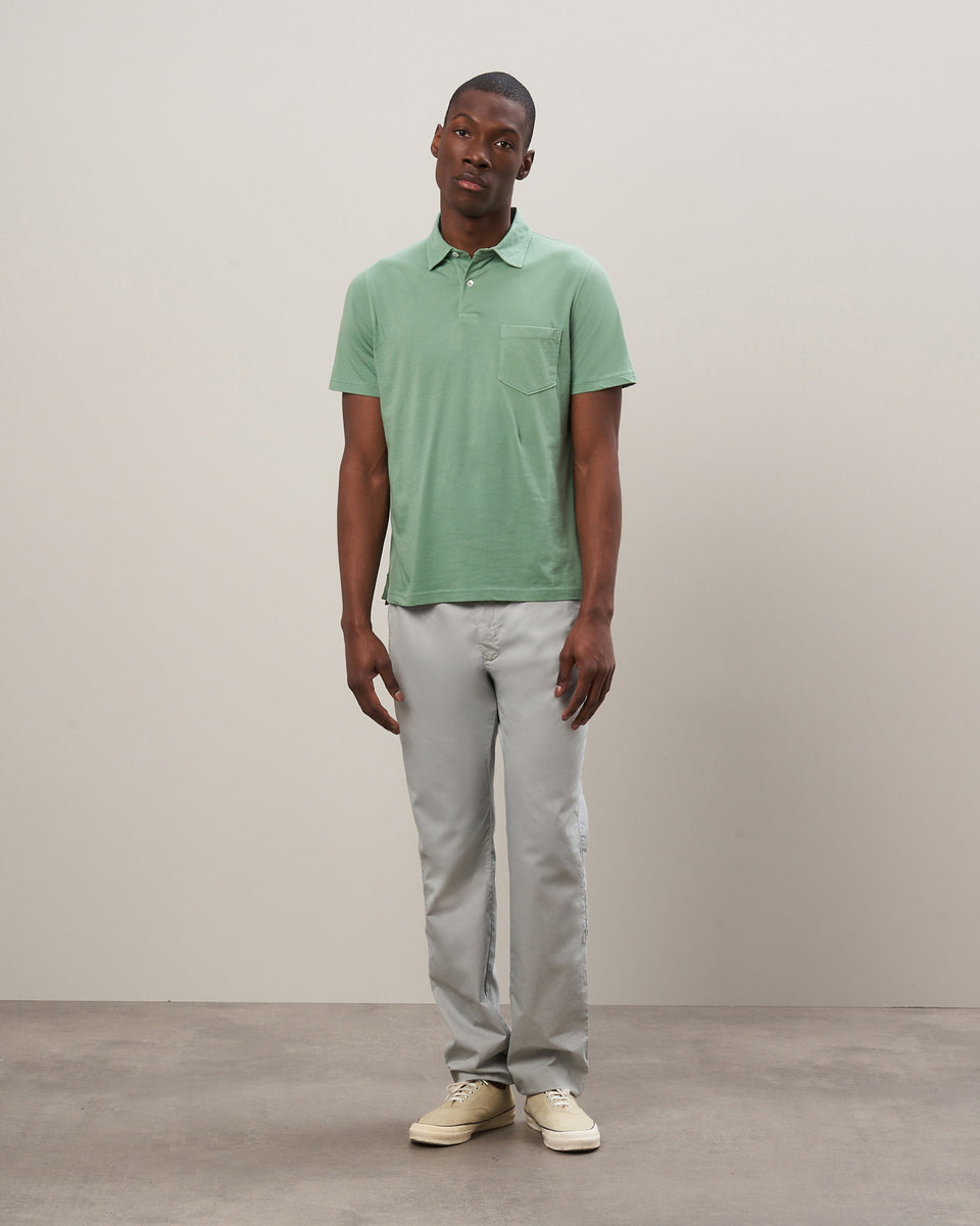 Men's Mint Cotton Jersey Polo - Image alternative