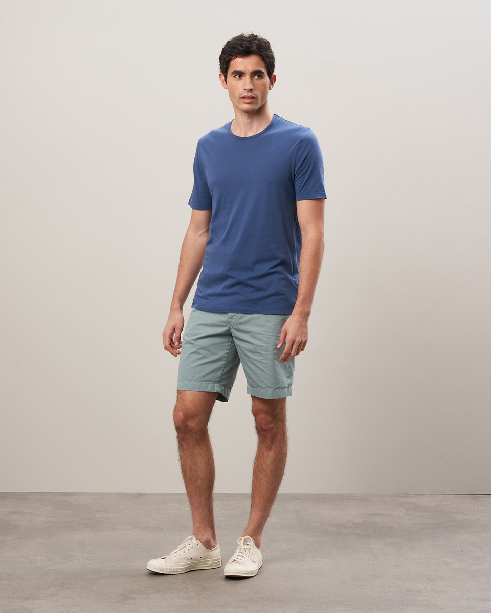 Men's Cobalt Round-neck Light Jersey Tee Shirt - Image alternative