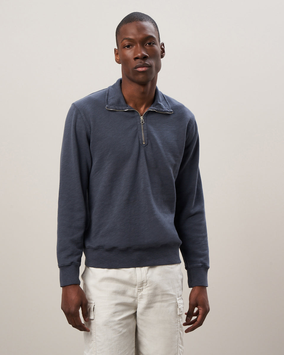 Sweatshirt Homme en coton flammé Carbone Light Zipper - Image principale