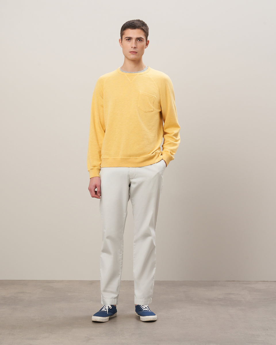 Sweatshirt Homme en coton flammé Soleil - Image alternative
