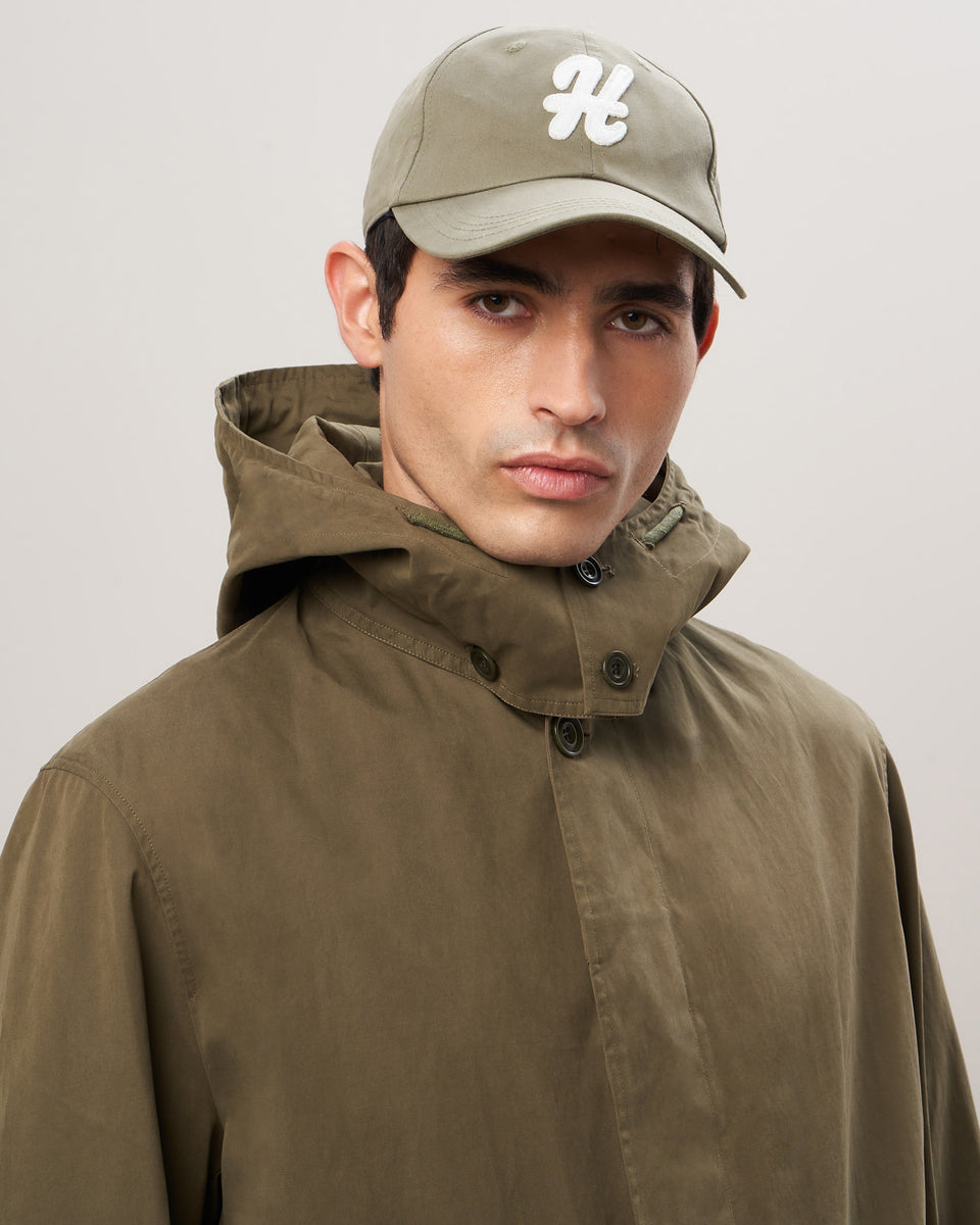 Men's Olive Green Coton Cap - Image principale