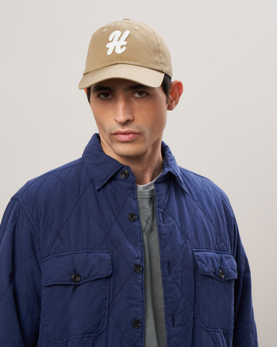 Men's Khaki Cotton Cap - Image principale
