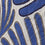 Echarpe Homme en coton imprimé palmiers Bleu