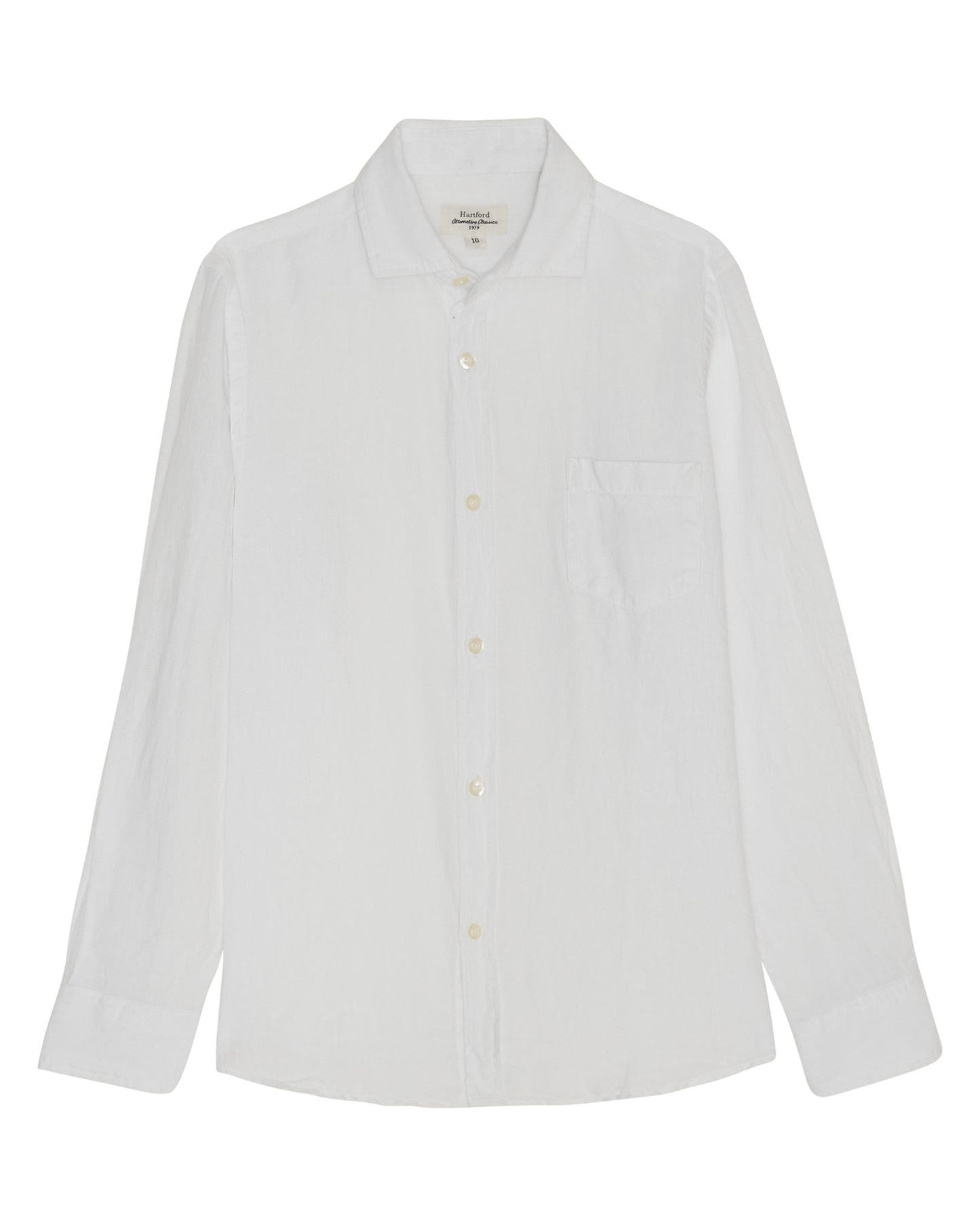 Paul Boys' White Linen Shirt