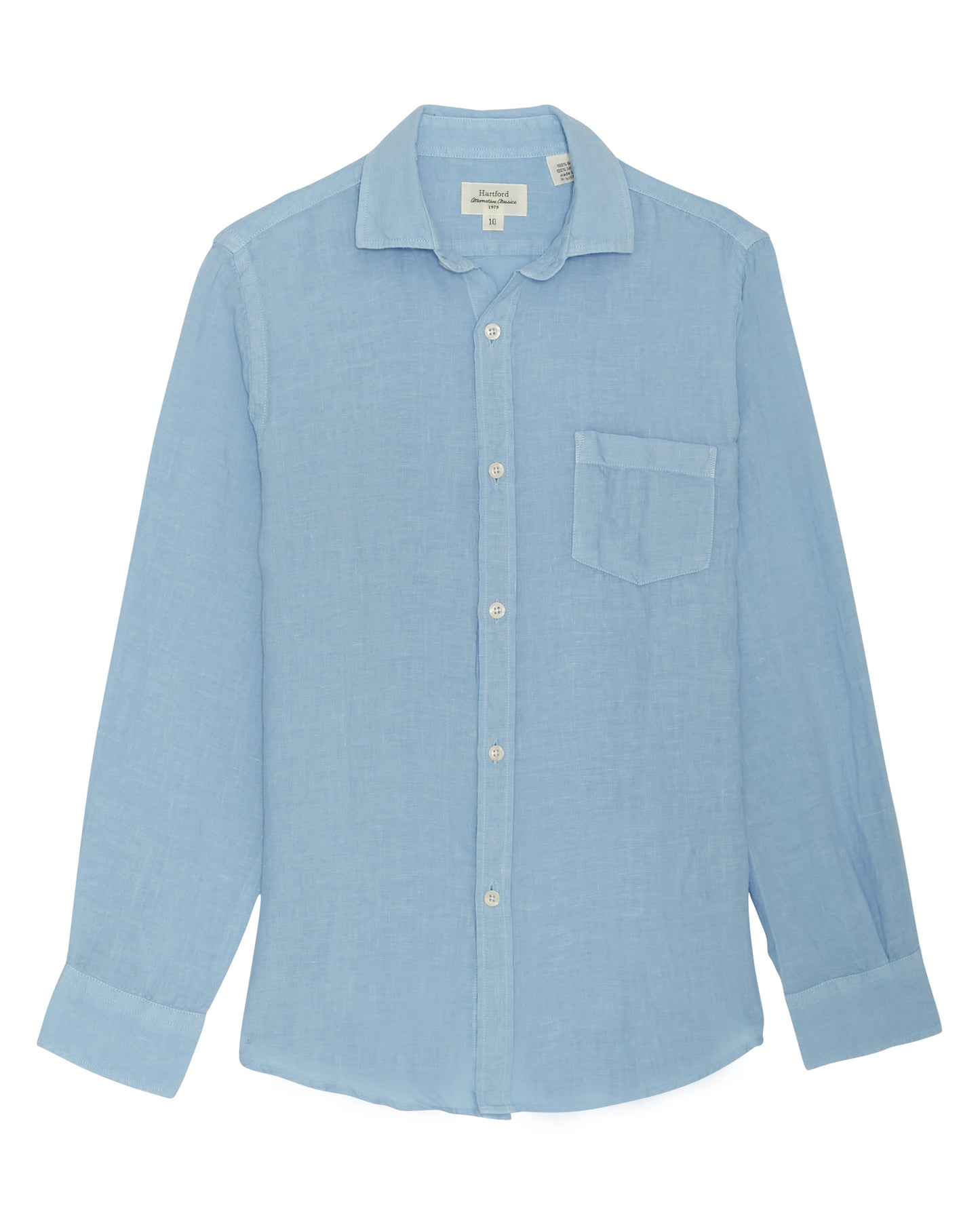 Paul Boys' Light Blue Linen Shirt