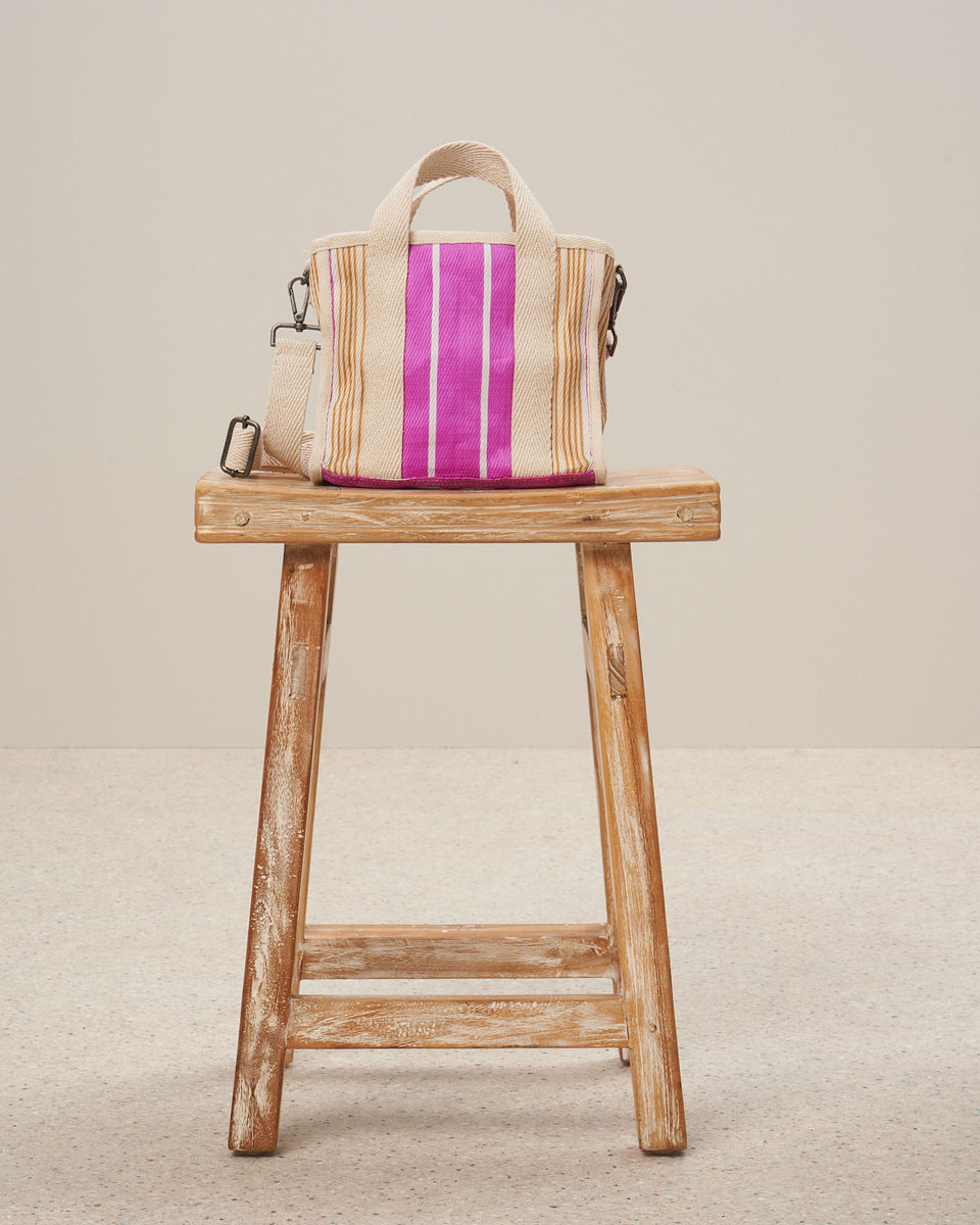 Edmond Women's Pink Striped Bag - Image principale