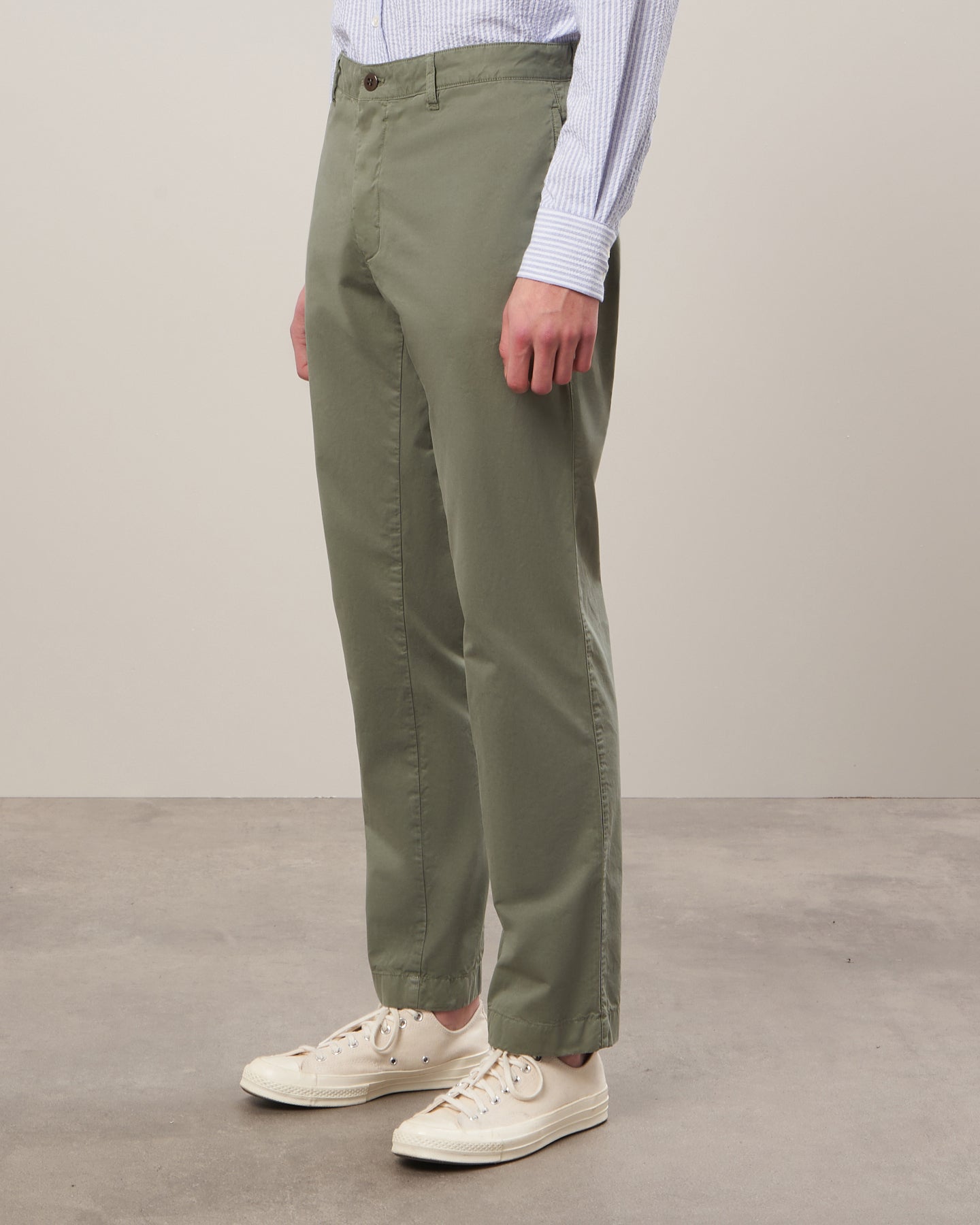 Pantalon Homme chino Vert militaire Tex BBF9104-02