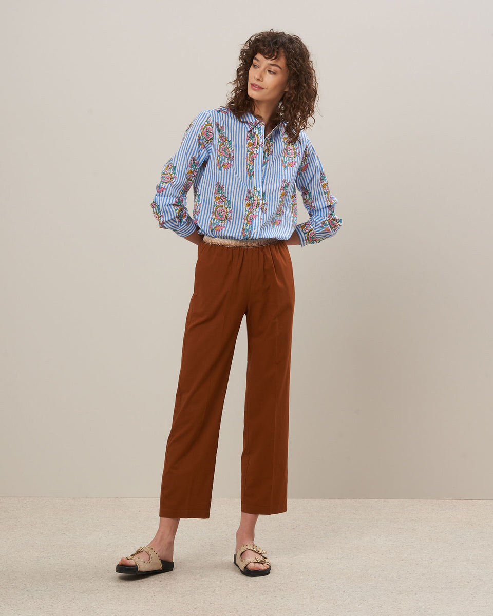 Prunellor Women's Pecan Cotton Pants - Image principale