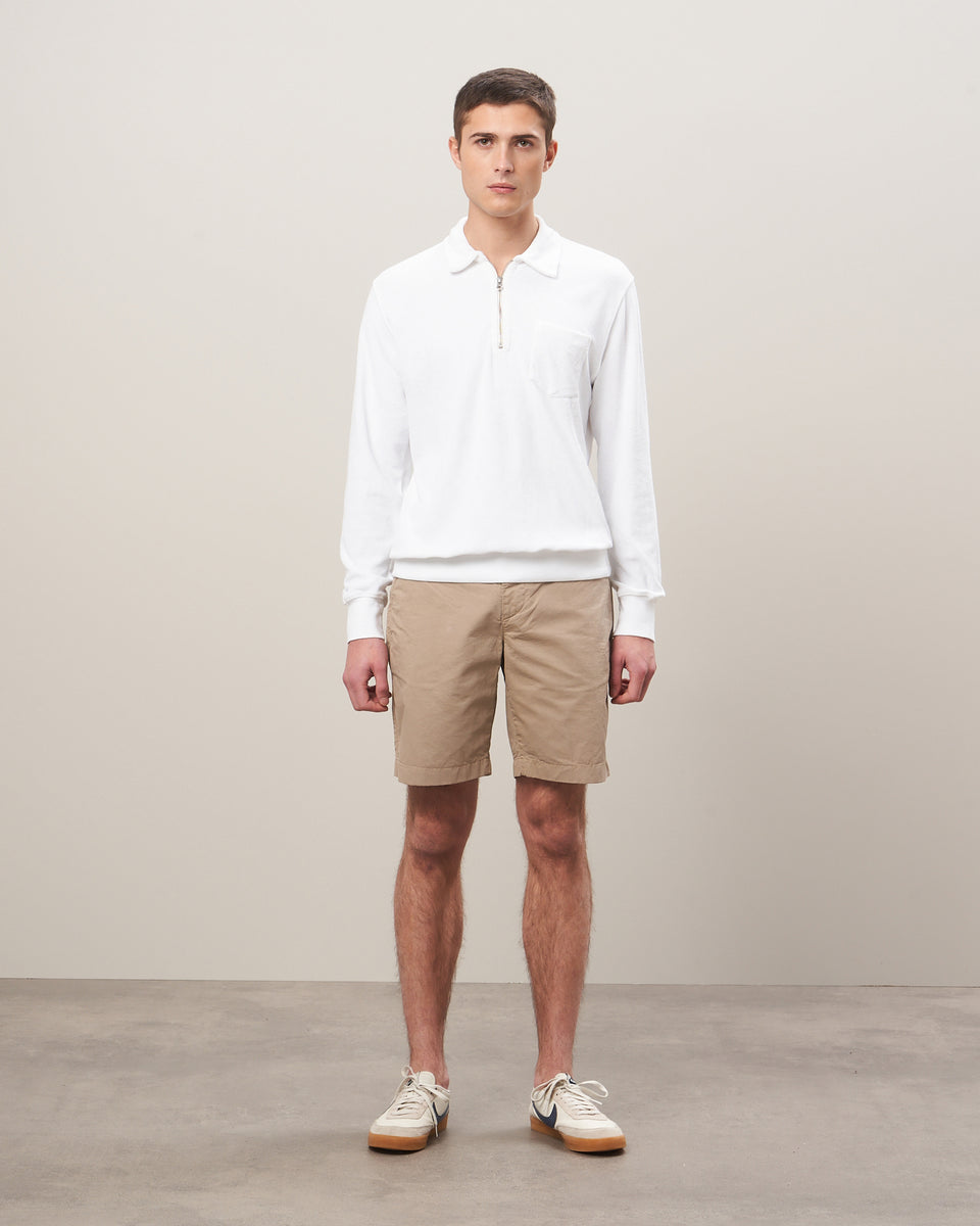 Men's White Terry Cloth sweatshirt - Image alternative