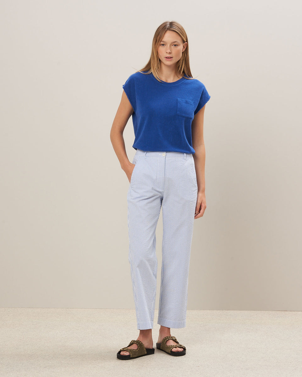 Tee Shirt Femme en éponge Bleu Tecly - Image alternative