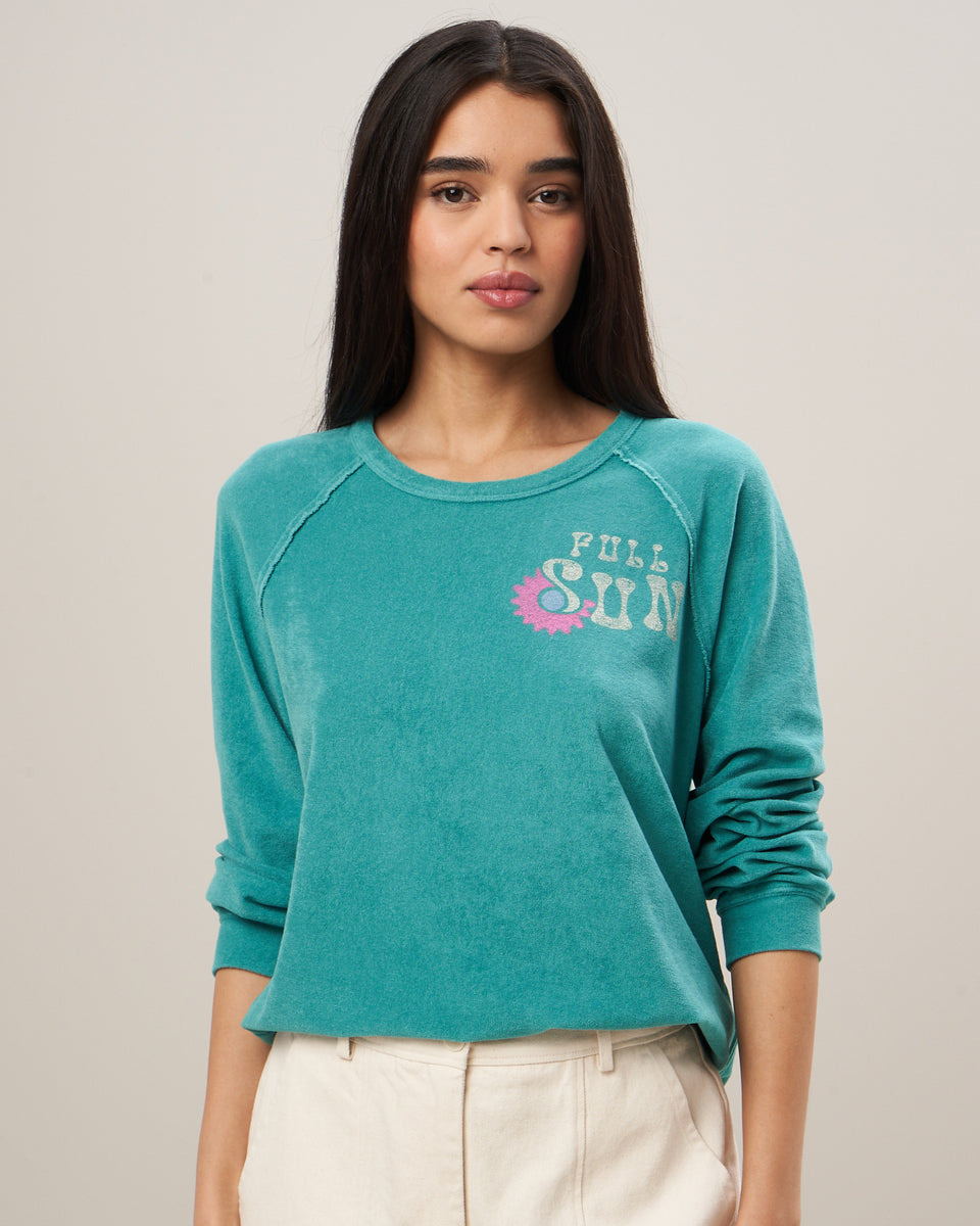 Sweatshirt Femme en éponge imprimé Lagon Teosun - Image principale