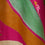 Remedio Women's Green & Pink Printed Viscose Satin Dress