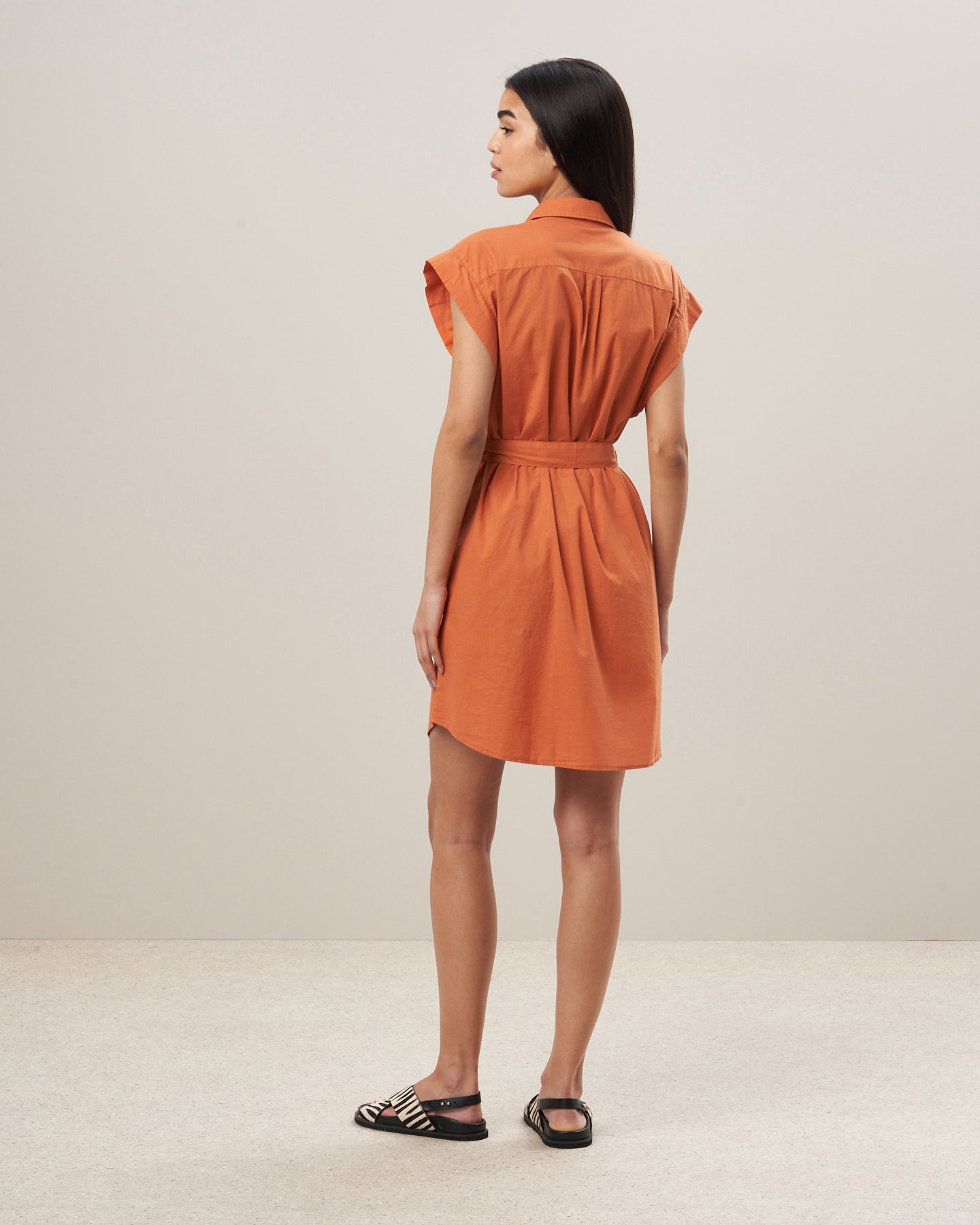 Robe Femme en coton Orange Robina BBRJ607-22