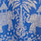 Rahma Women's Elephants Printed Blue Cotton Voile Dress