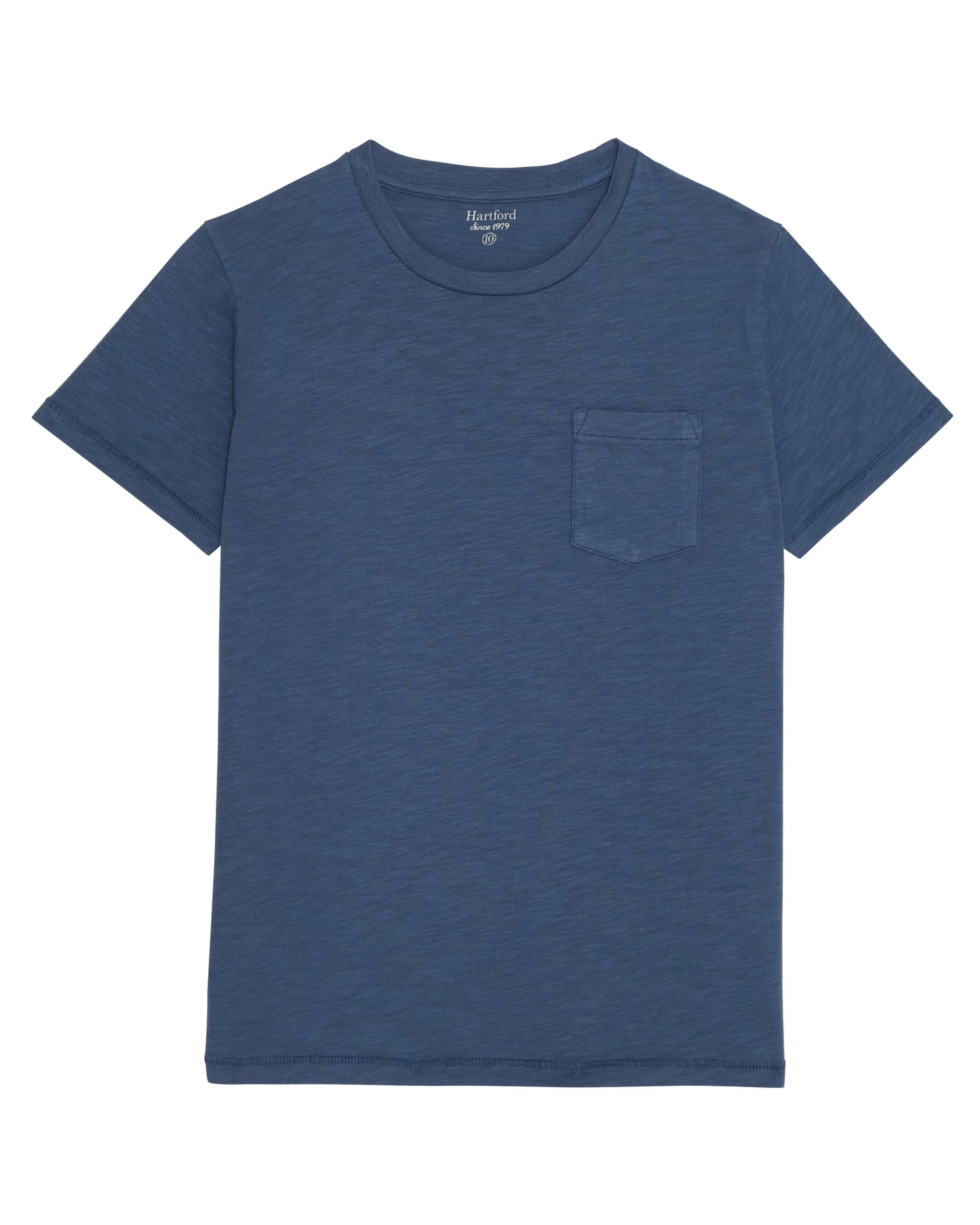 Tee Shirt Garçon en coton slub Bleu cobalt