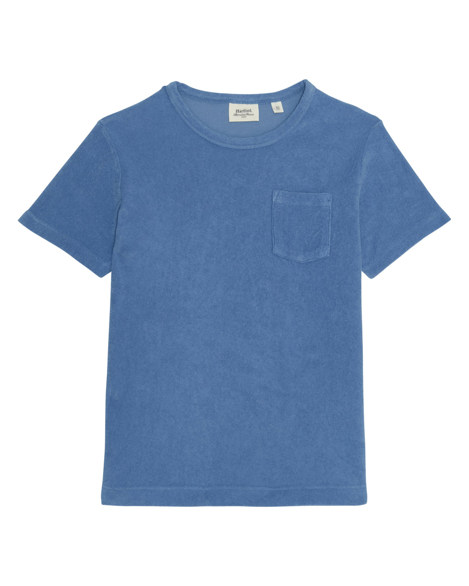Boys' Chambray Terry Cloth T-Shirt - Image principale