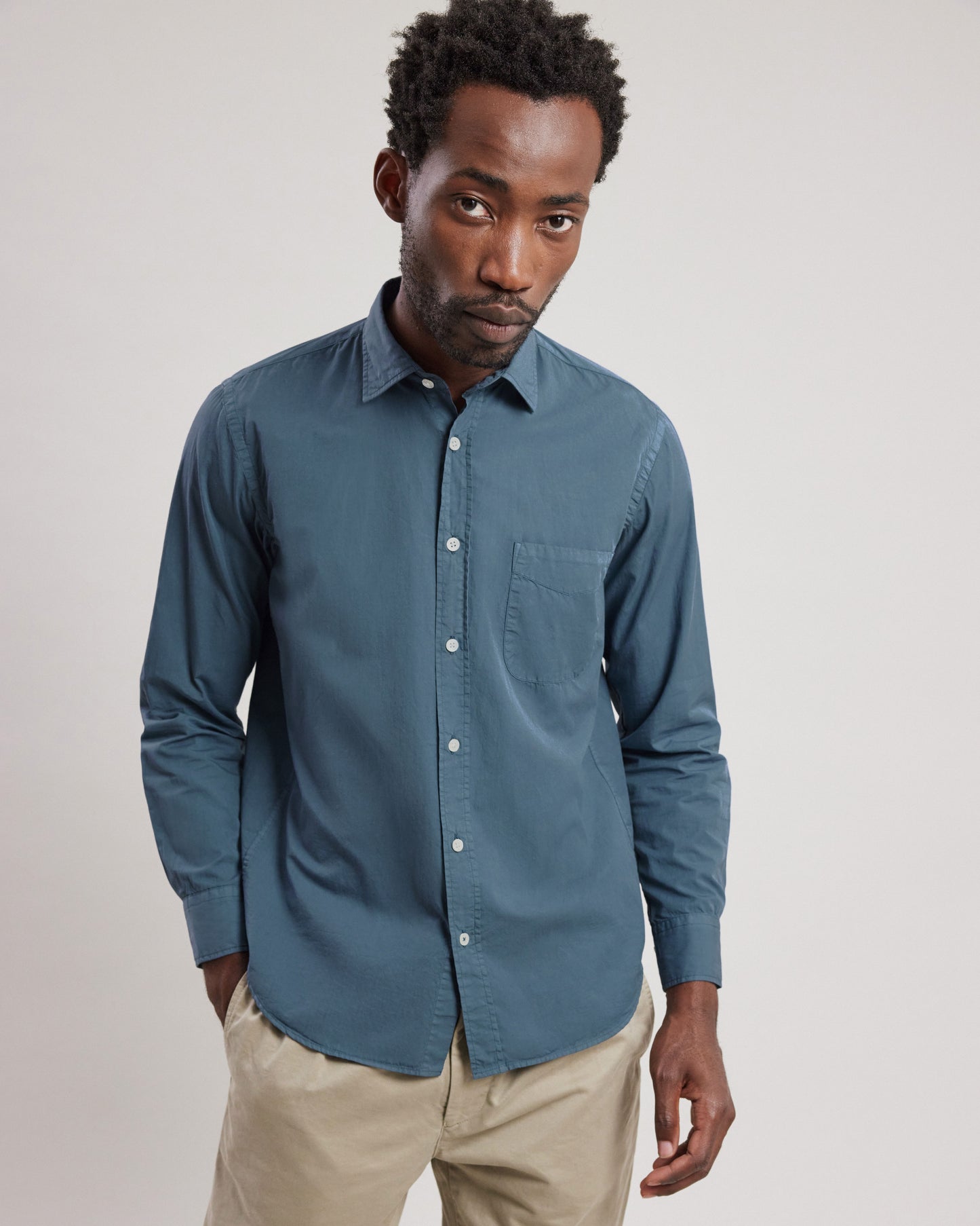 Storm Men's Cobalt Blue soft twill Shirt