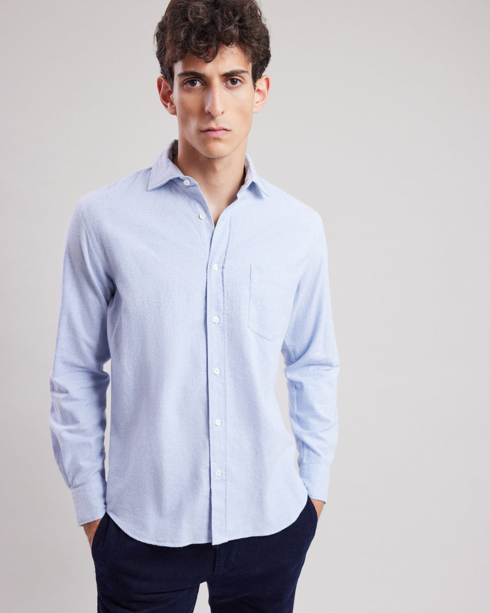 Chemise Homme en flanelle de coton Ciel Paul - Image alternative