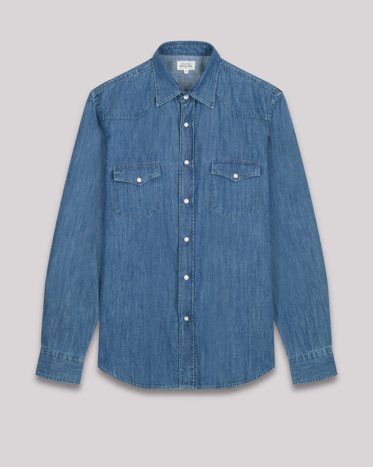 Phoenix Men's Indigo denim eco ring Shirt