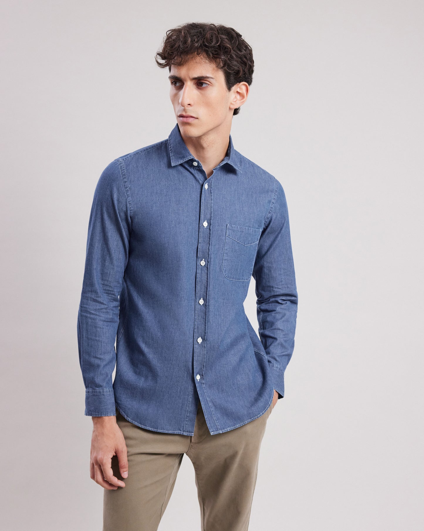 Storm Men's Indigo denim eco ring Shirt