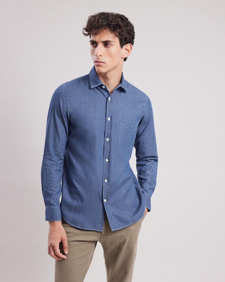 Storm Men's Indigo denim eco ring Shirt - Image alternative