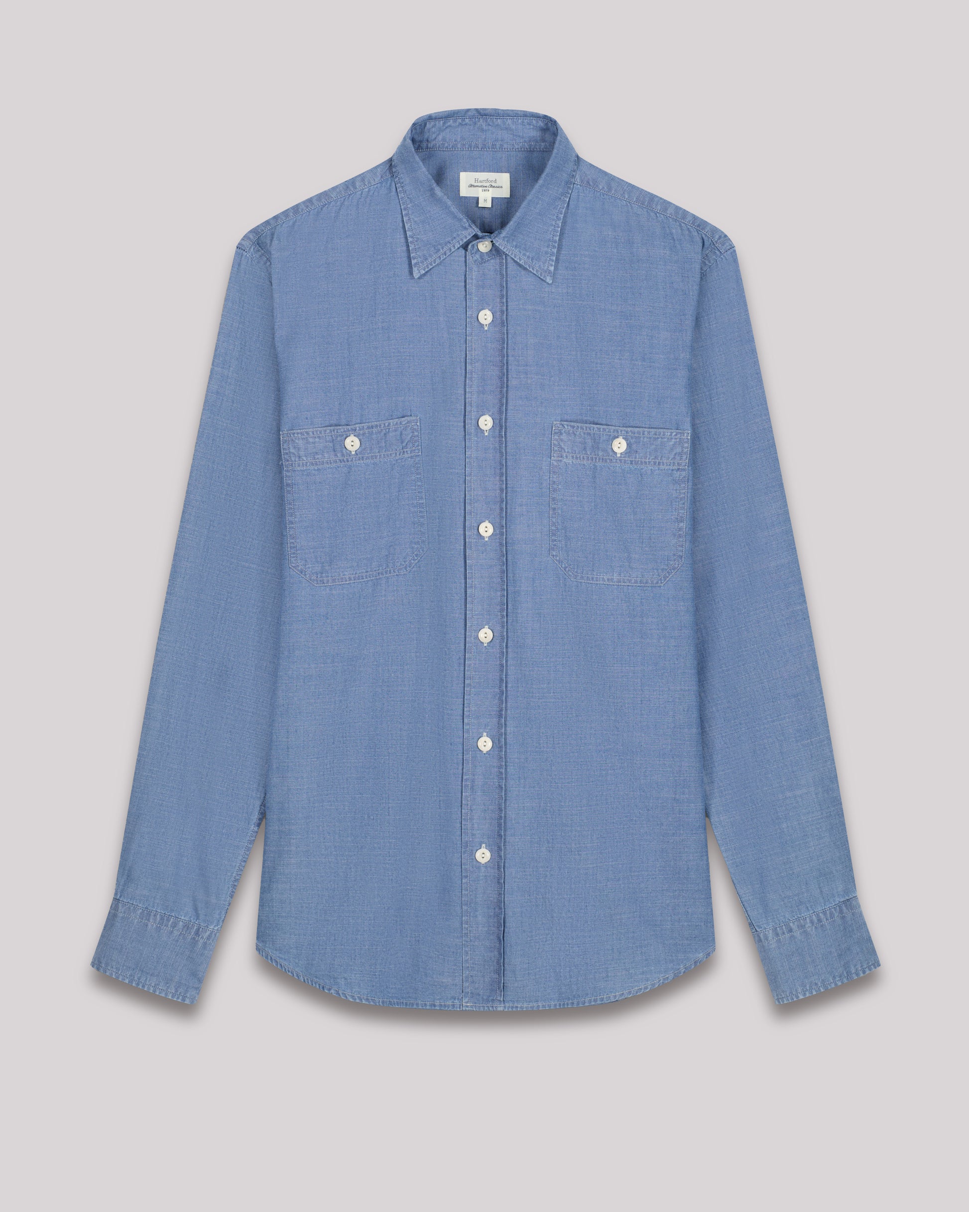 Chemise Homme en chambray léger Pocket