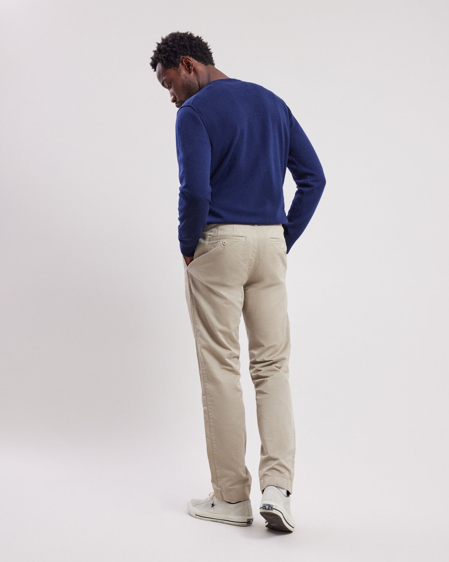 Tony Men's Khaki piqué Pants