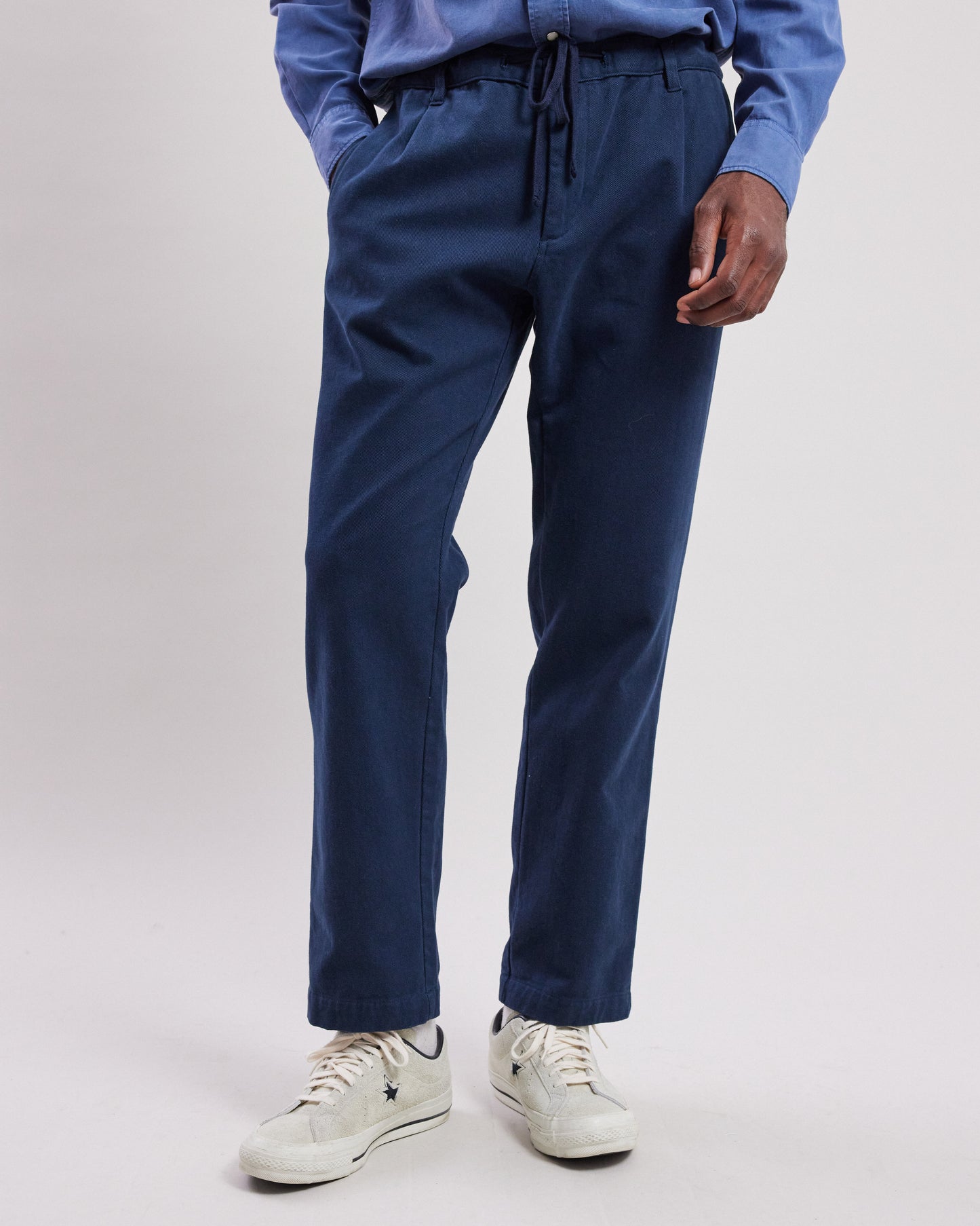 Pantalon Homme en coton Bleu Marine Tanker BC56104-01