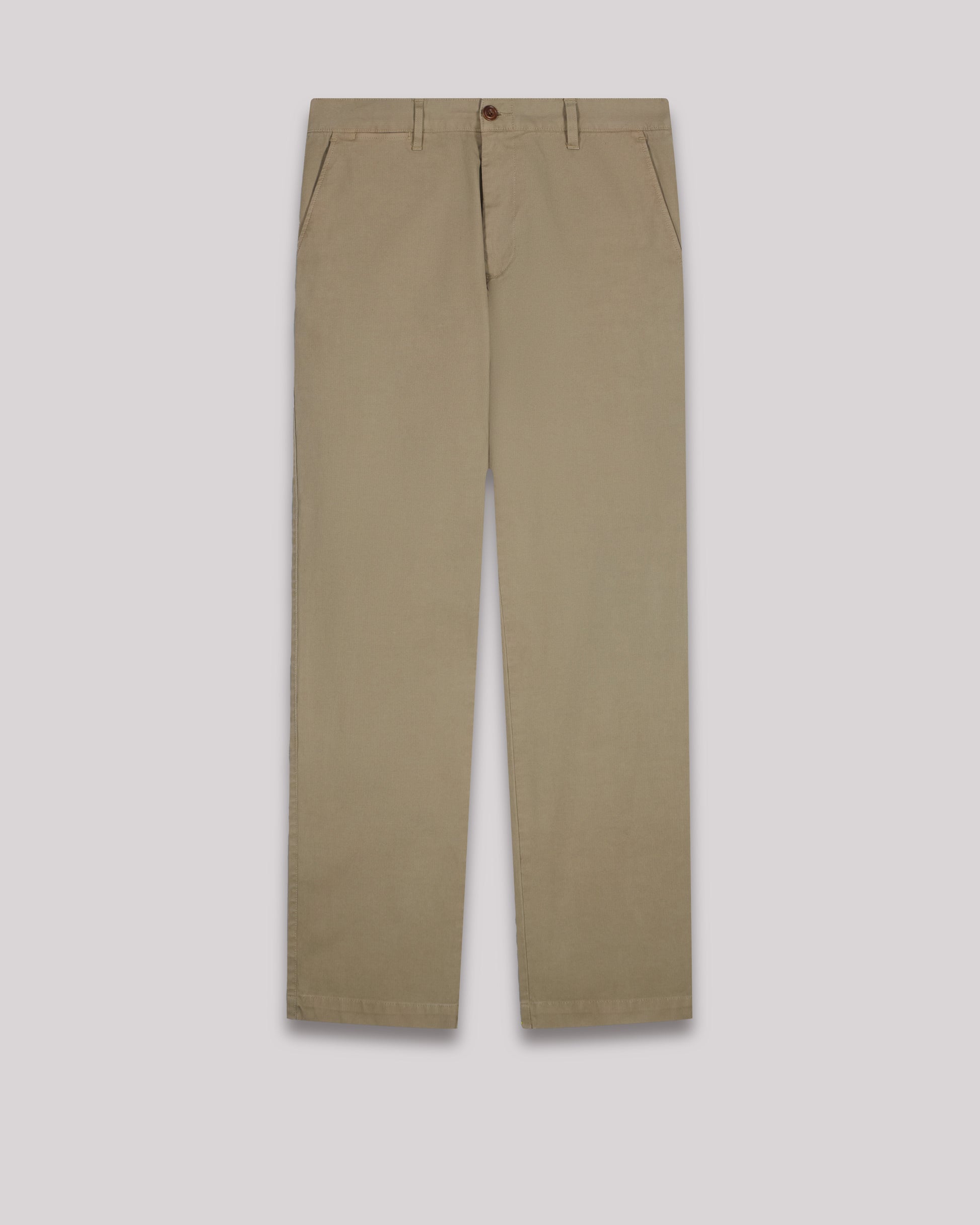 Pantalon Homme en piqué stretch Taupe Tyron