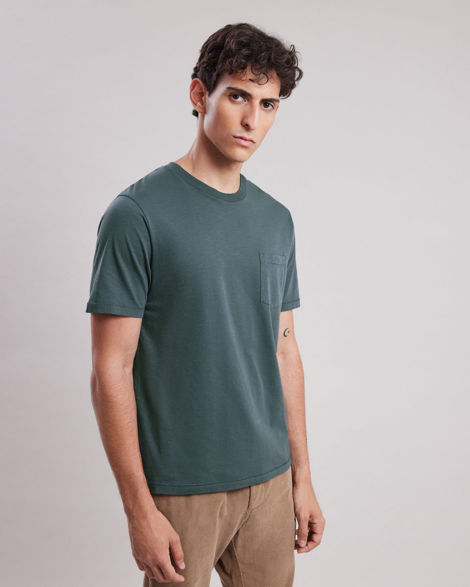 Tee shirt Homme en coton slub Carbone Pocket - Image principale