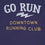 Go Run Men's Navy Blue cotton slub "Run" print T-shirt