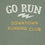 Go Run Men's Military Green Cotton Slub "Run" T-shirt