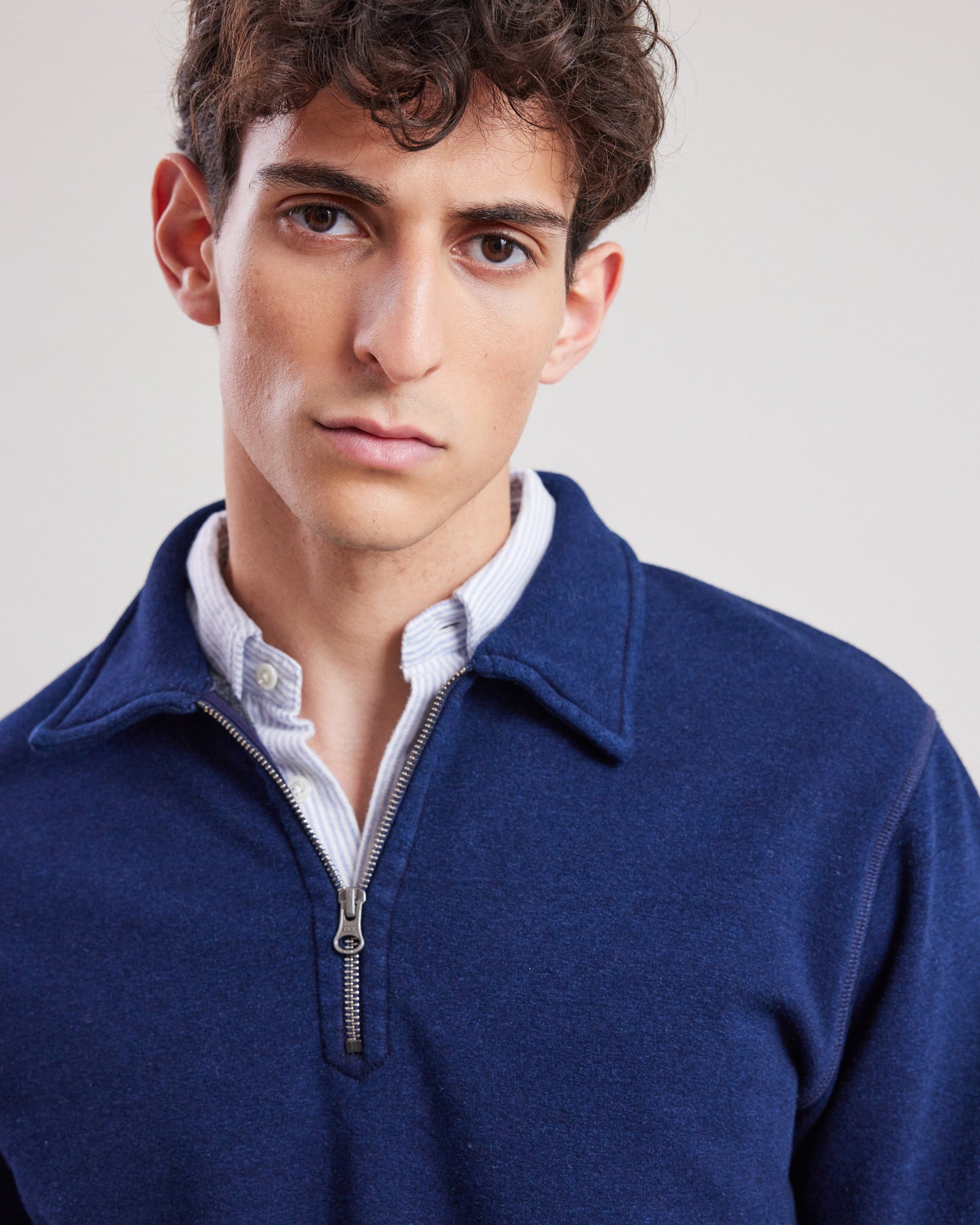 Men's Indigo fleece Sweatshirt