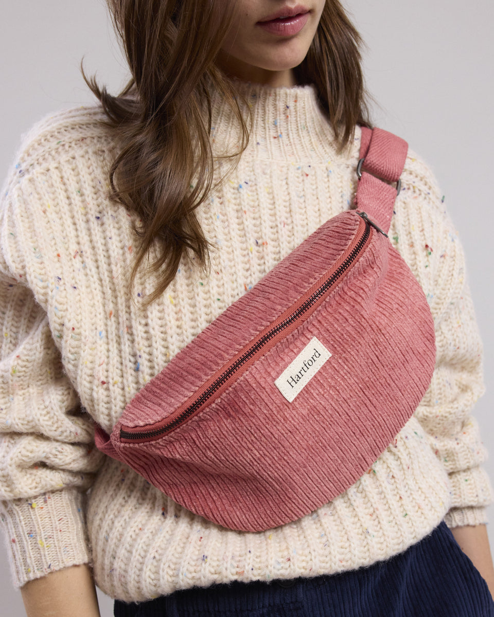 Etna Women's Pink corduroy Bag - Image alternative