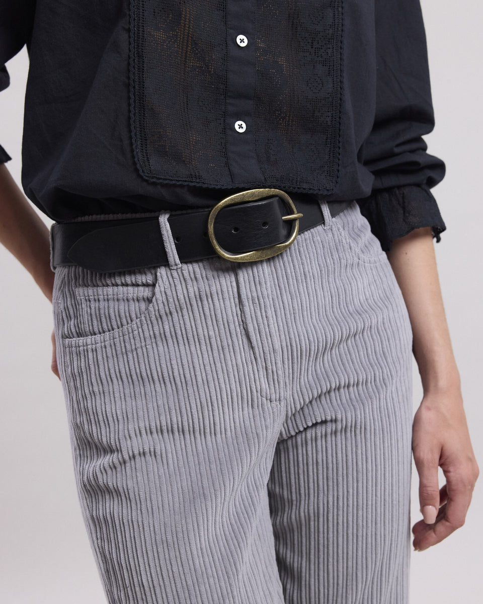 Ceinture Femme en cuir Noir Angus - Image principale