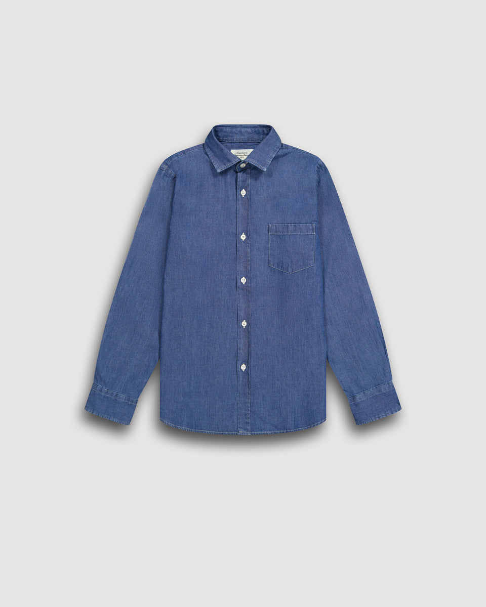 Paul Boy's Indigo denim Shirt - Image principale