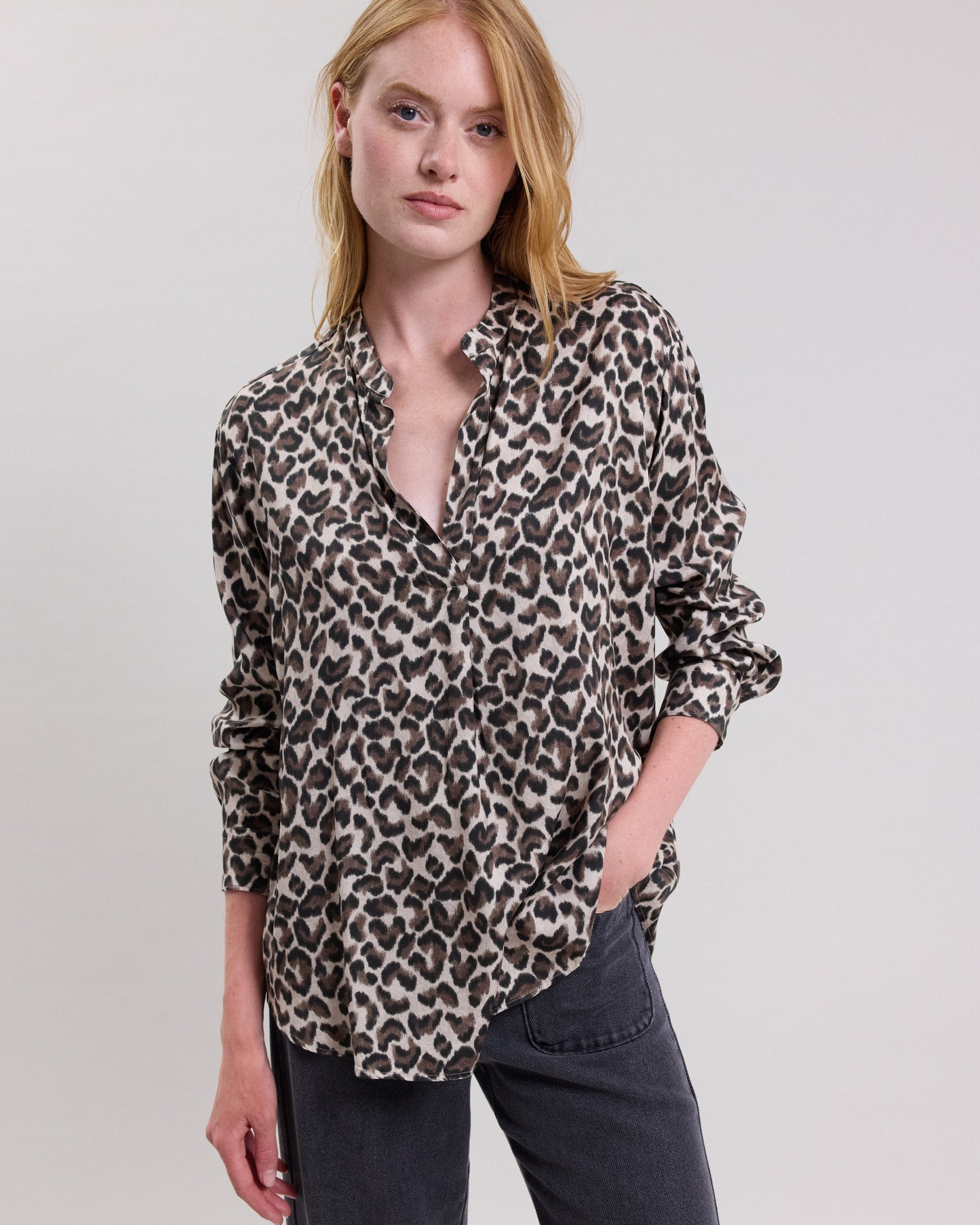 Canon Women's leopard print viscose Shirt