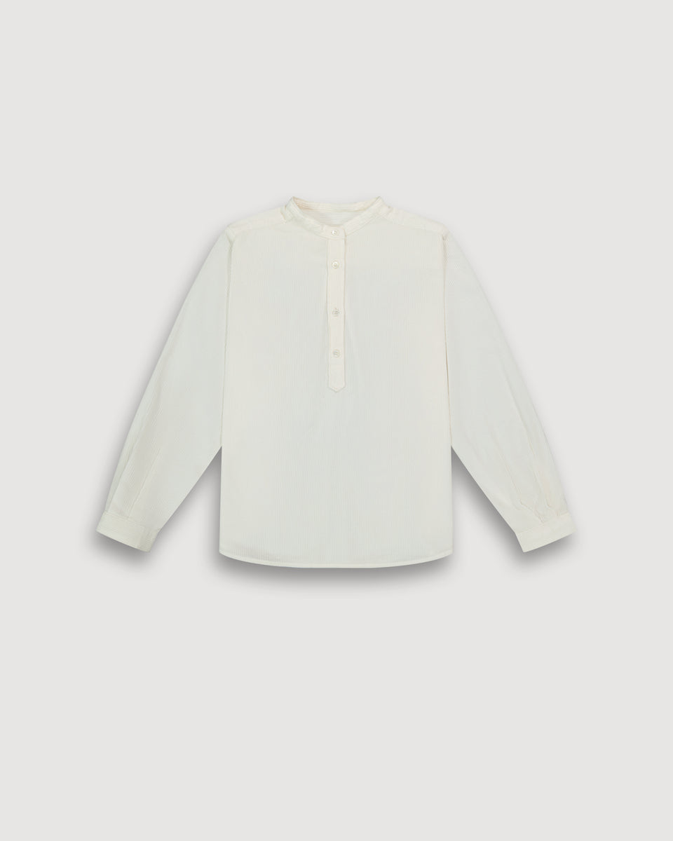 Codex Girls' off-white corduroy Shirt - Image principale