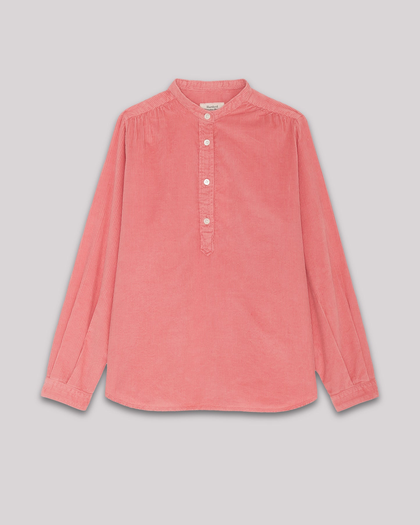 Chemise Fille en en velours côtelé Rose Poudré Codex