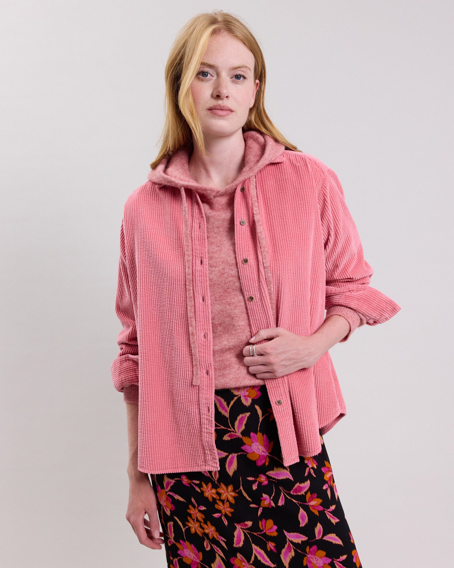 Cinema Women's pink corduroy Shirt