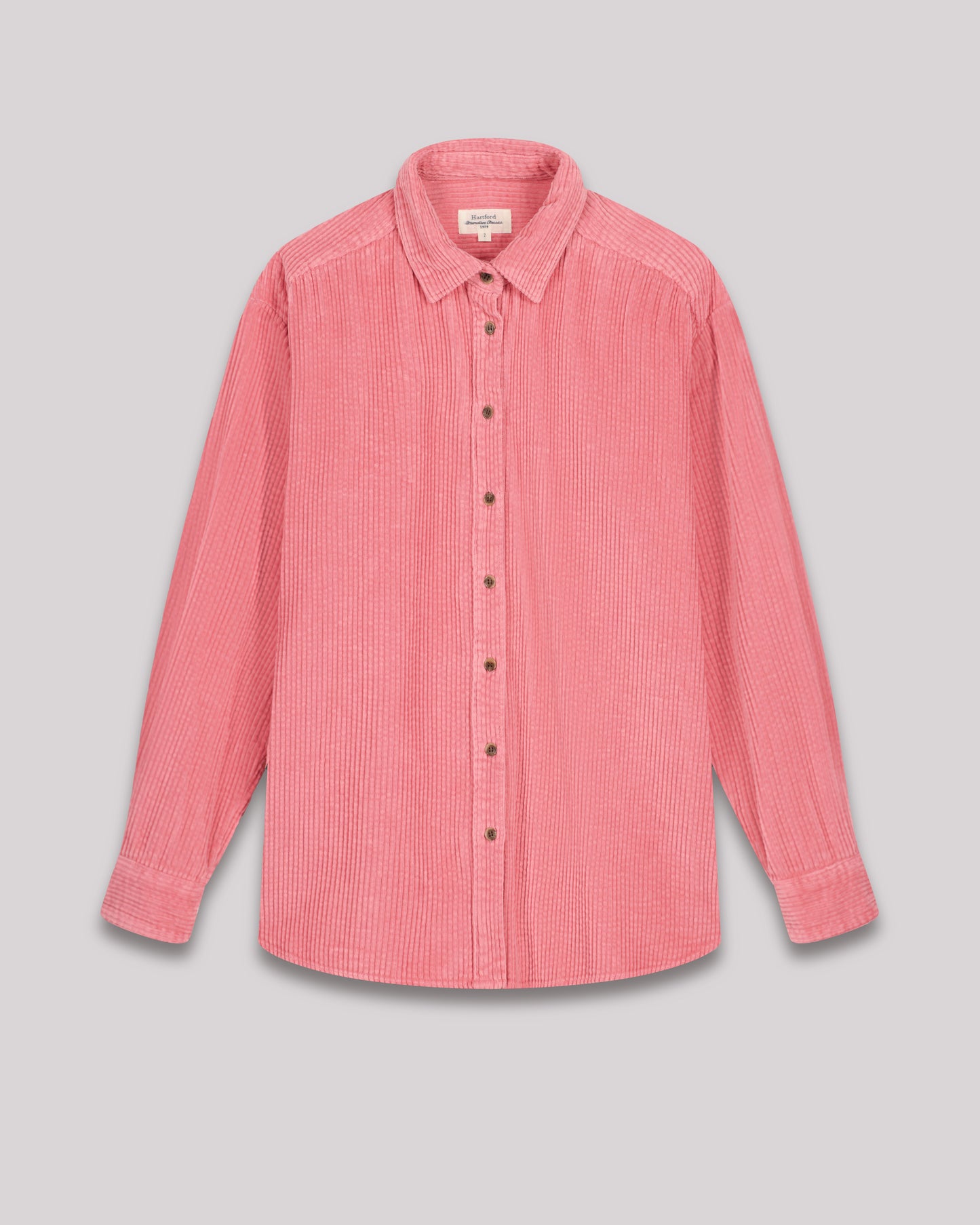 Chemise Femme en velours côtelé Rose Poudré Cinema