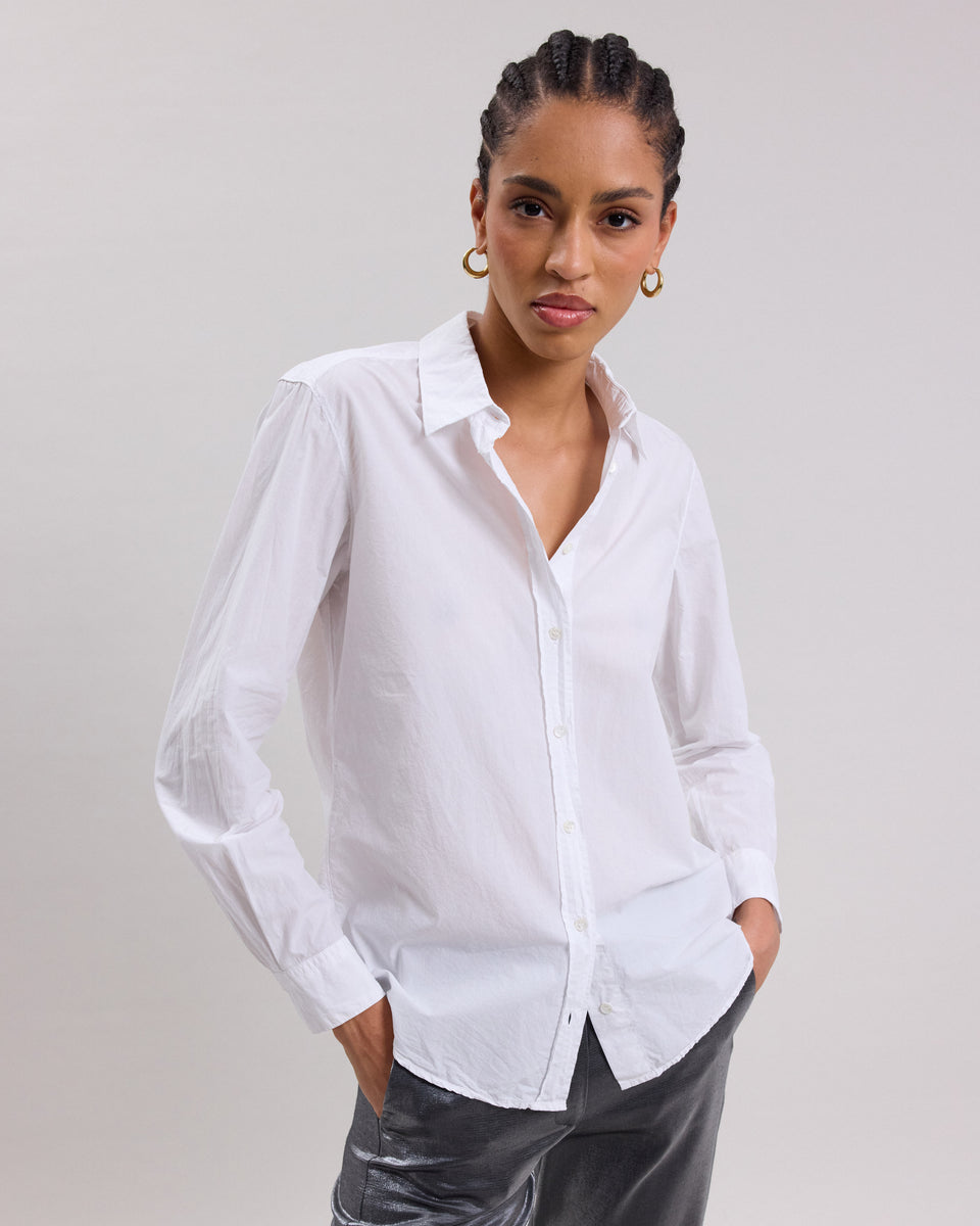 Coraz Women's white poplin Shirt - Image principale