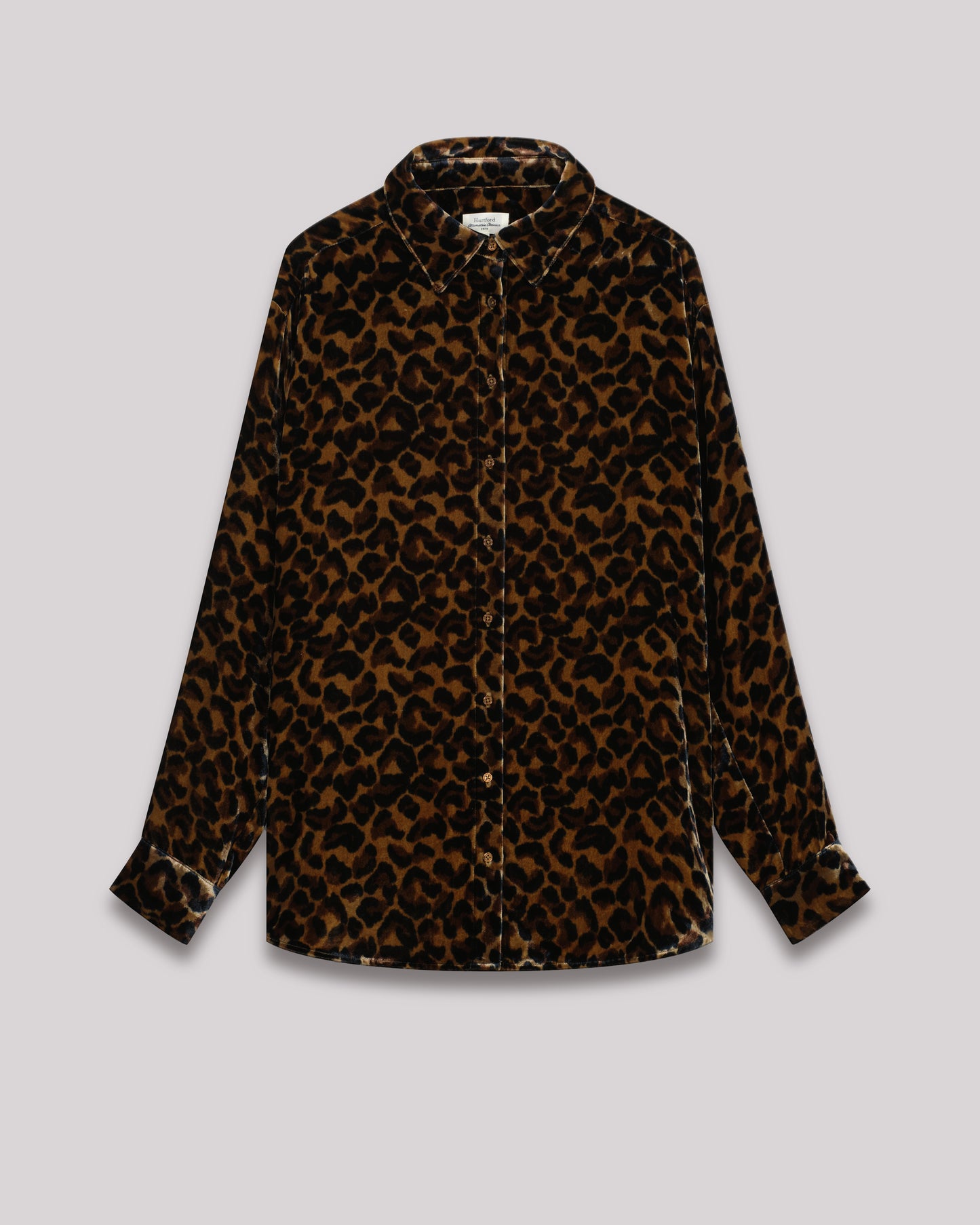 Cadix Women's leopard print velvet Shirt