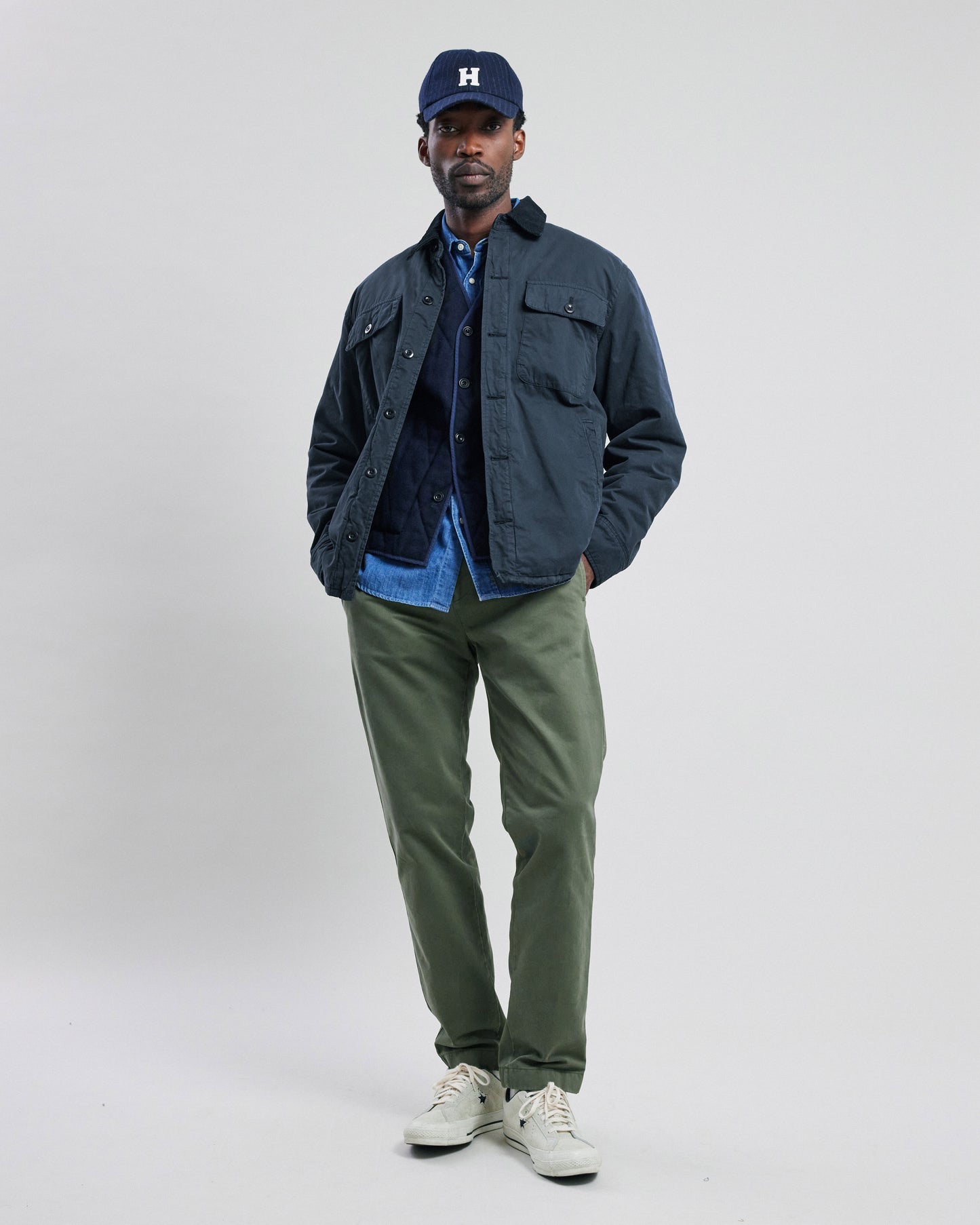 Veste Homme chino Bleu Marine Jemmy